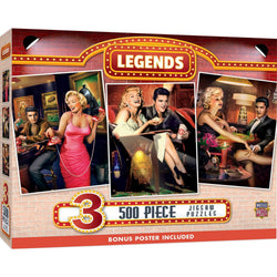 Legends - 500 Piece Jigsaw Puzzles 3 Pack (ONLINE ORDER ONLY)