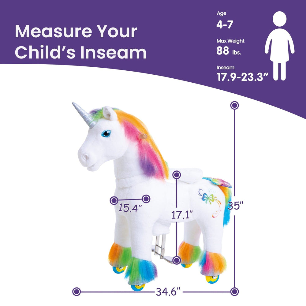 Model X Ride on Rainbow Unicorn for Age 4-7 (ONLINE ORDER ONLY)