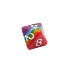Rainbow Redux - 7 Piece DnD Dice Set | Acrylic RPG Gaming Dice (ONLINE ORDER ONLY)