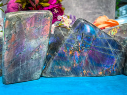 Large Purple Labradorite crystal Freeform, Rainbow Labradorite, White Labradorite (ONLINE ORDER ONLY)