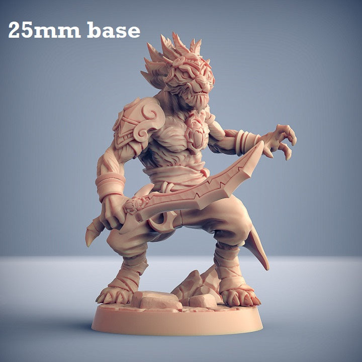 Rakshakin Headhunter: Sculpt D (Male Tabaxi Fighter) (Online Order Only)