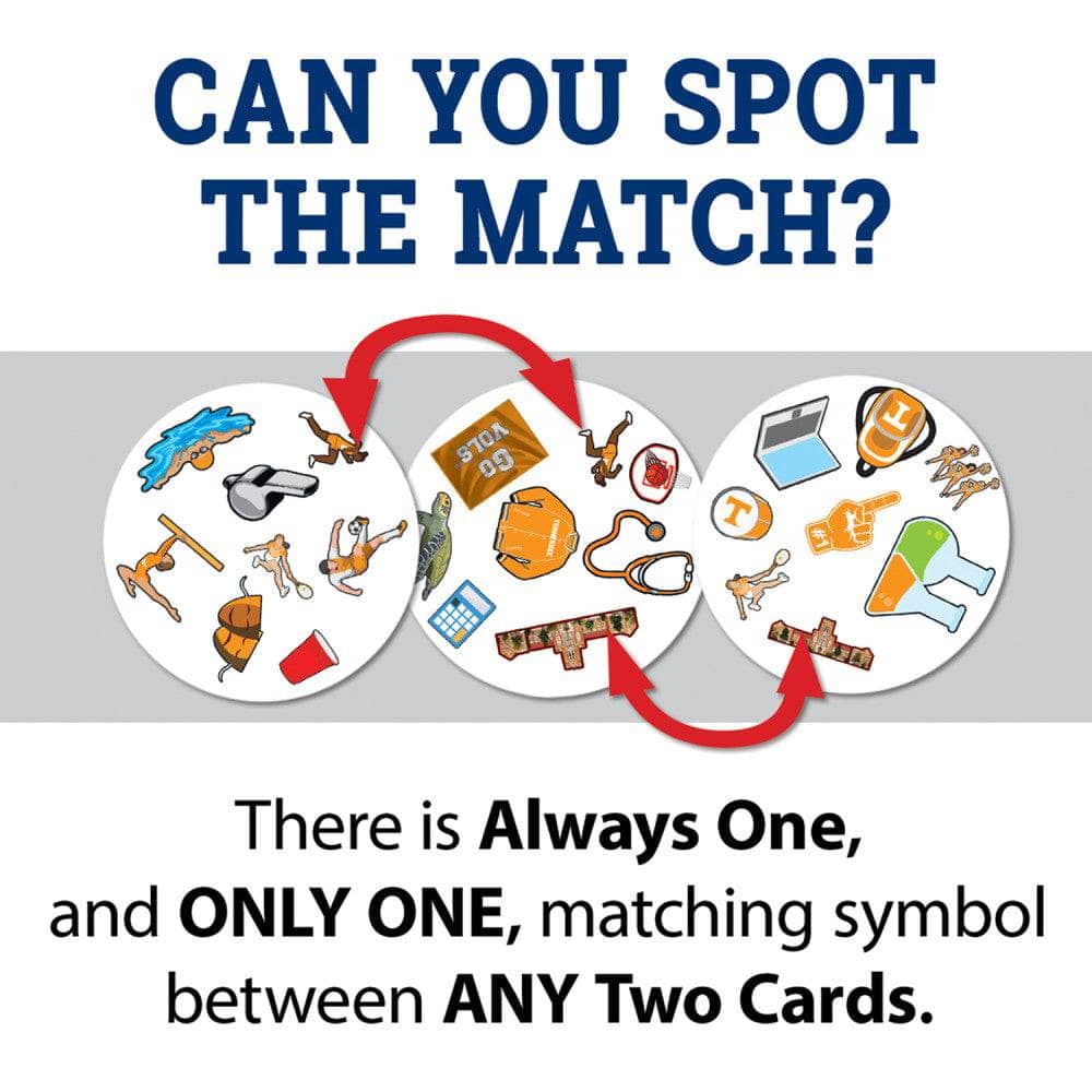 Tennessee Volunteers Spot It! Card Game (ONLINE ORDER ONLY)