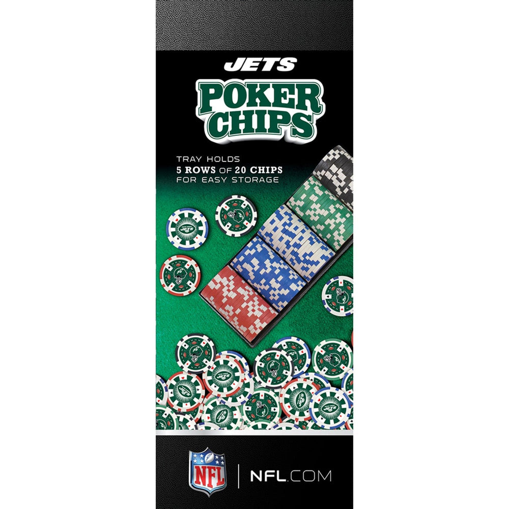 New York Jets 100 Piece Poker Chips (ONLINE ORDER ONLY)