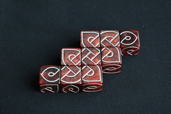 9 Crossed Knot Dice (Red or Sand) (ONLINE ORDER ONLY)