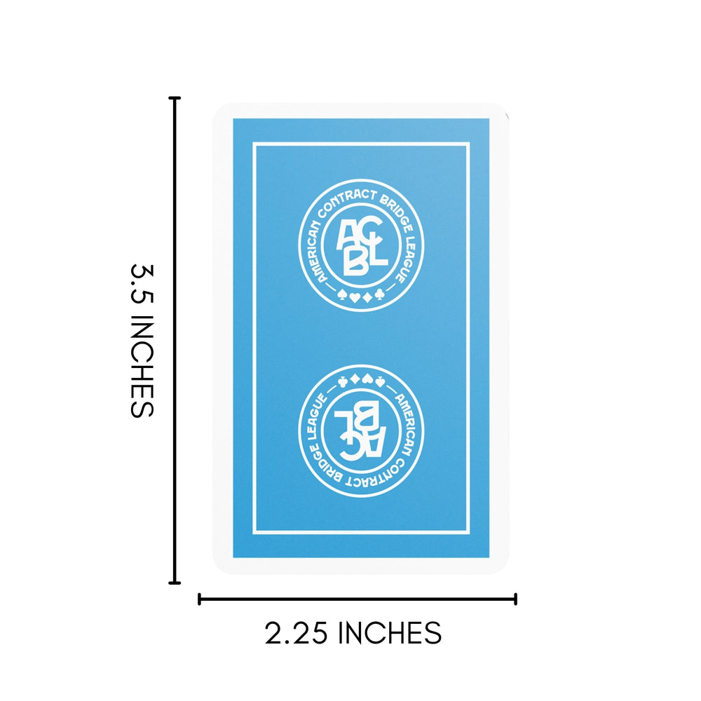Regular Index 12 Cellophane-Wrapped Decks - Traditional Coated ACBL Bridge Playing Cards (ONLINE ORDER ONLY)