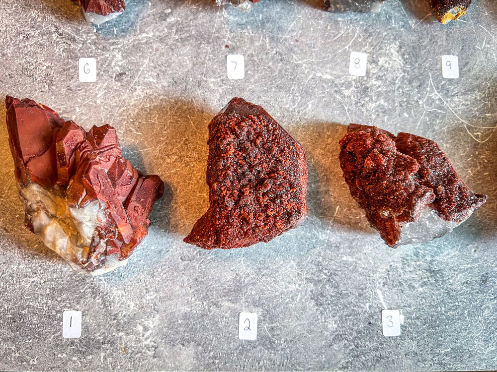 Raw Red Hematoid Quartz Clusters, You Choose Piece! (ONLINE ORDER ONLY)