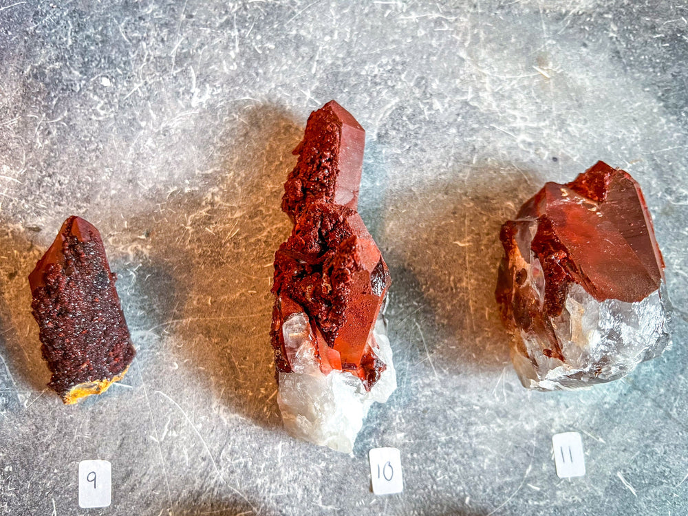 Raw Red Hematoid Quartz Clusters, You Choose Piece! (ONLINE ORDER ONLY)