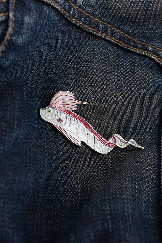 Oarfish Enamel Pin (Regalecus glesne) (ONLINE ORDER ONLY)