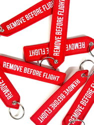 Remove Before Flight Tag Keychain (ONLINE ORDER ONLY)