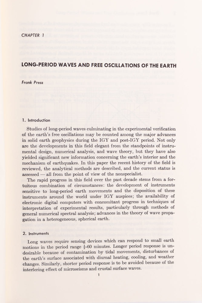 Research in Geophysics: Vol 2: Solid Earth and Interface Phenomena (ONLINE ORDER ONLY)