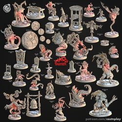 3D Printed Cast n Play Wizard Mimic Mimics Mayhem Set 28mm 32mm D&D (Online Only)
