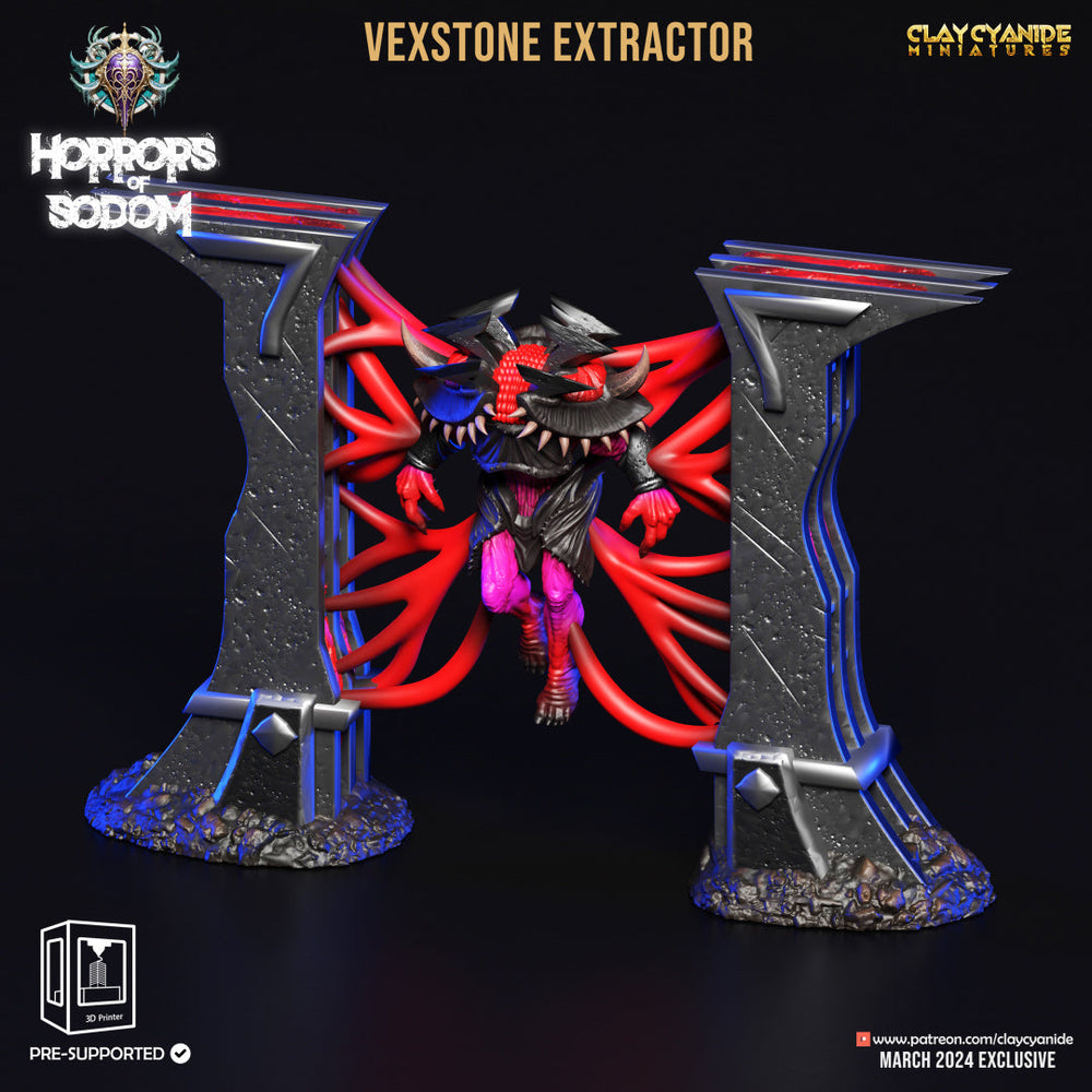 3D Printed Clay Cyanide Horrors of Sodom - Vexstone Extractor 28mm 32mm D&D (Online Only)