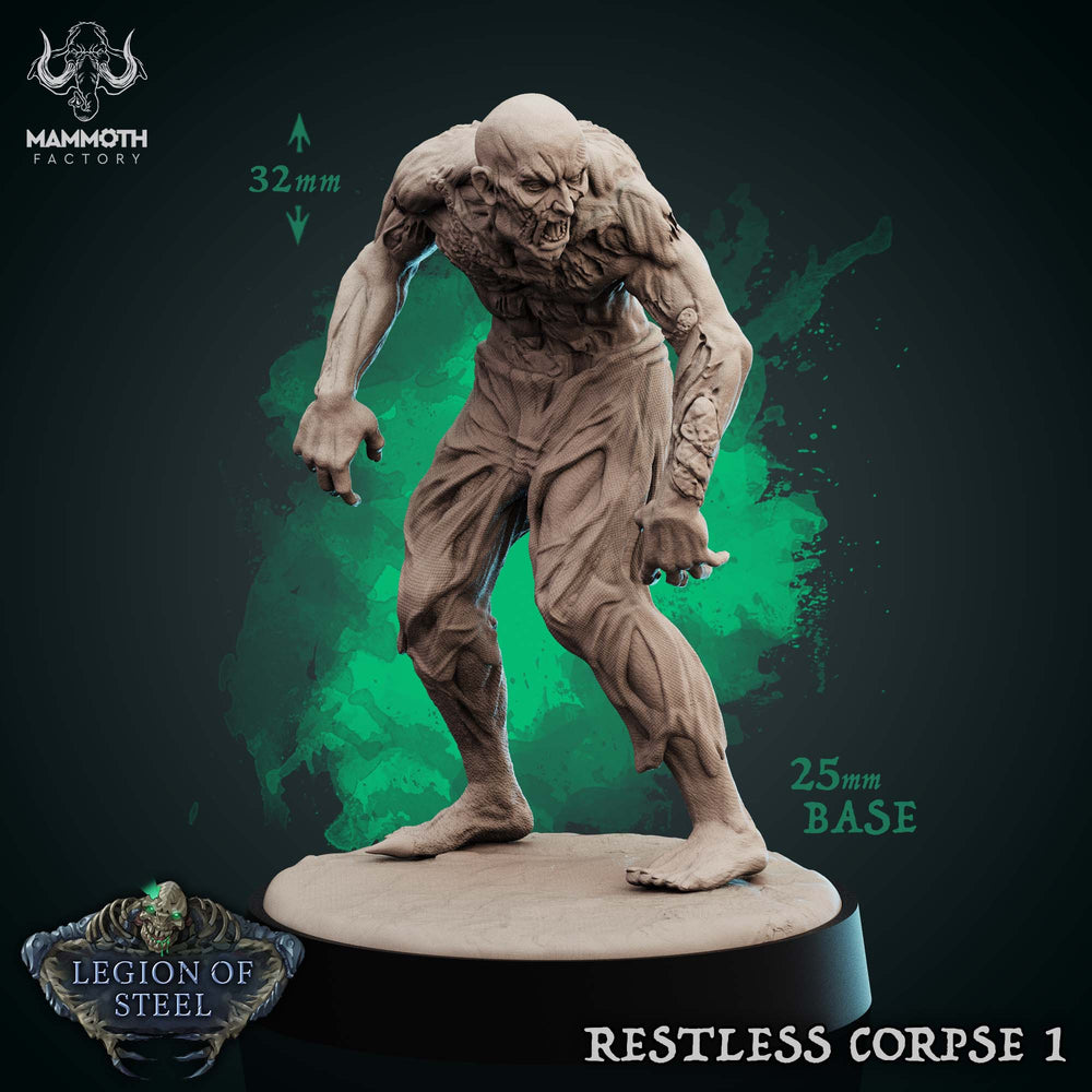 Restless Corpse: Sculpt 1 (Shambling Zombie) (Online Order Only)