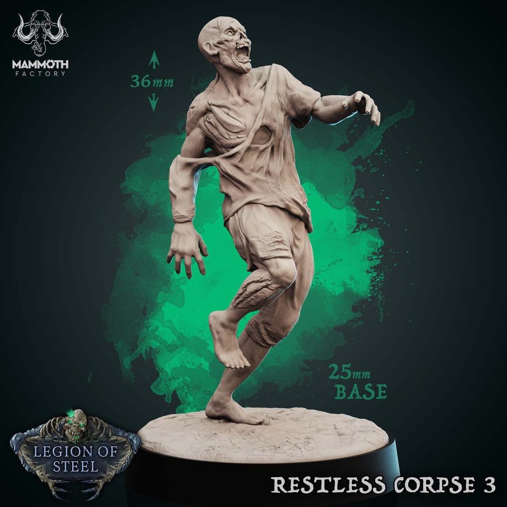 Restless Corpse: Sculpt 3 (Shambling Zombie) (Online Order Only)