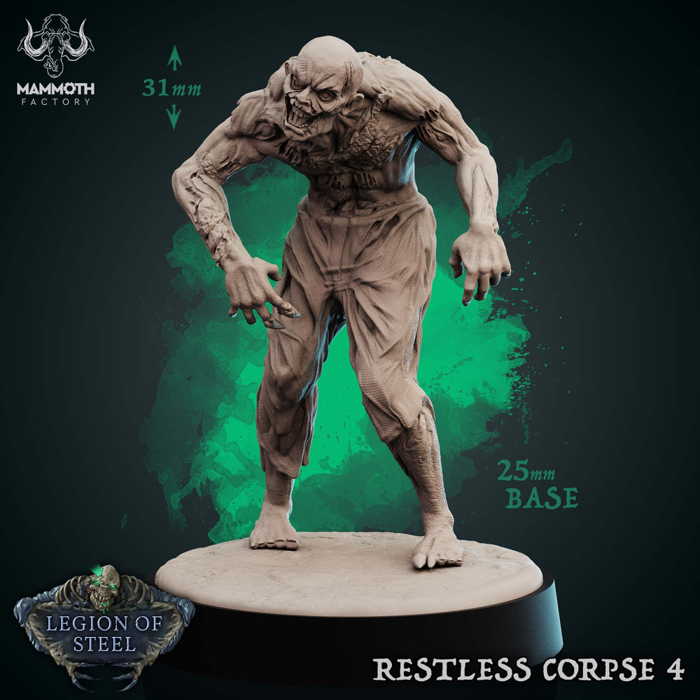 Restless Corpse: Sculpt 4 (Shambling Zombie) (Online Order Only)