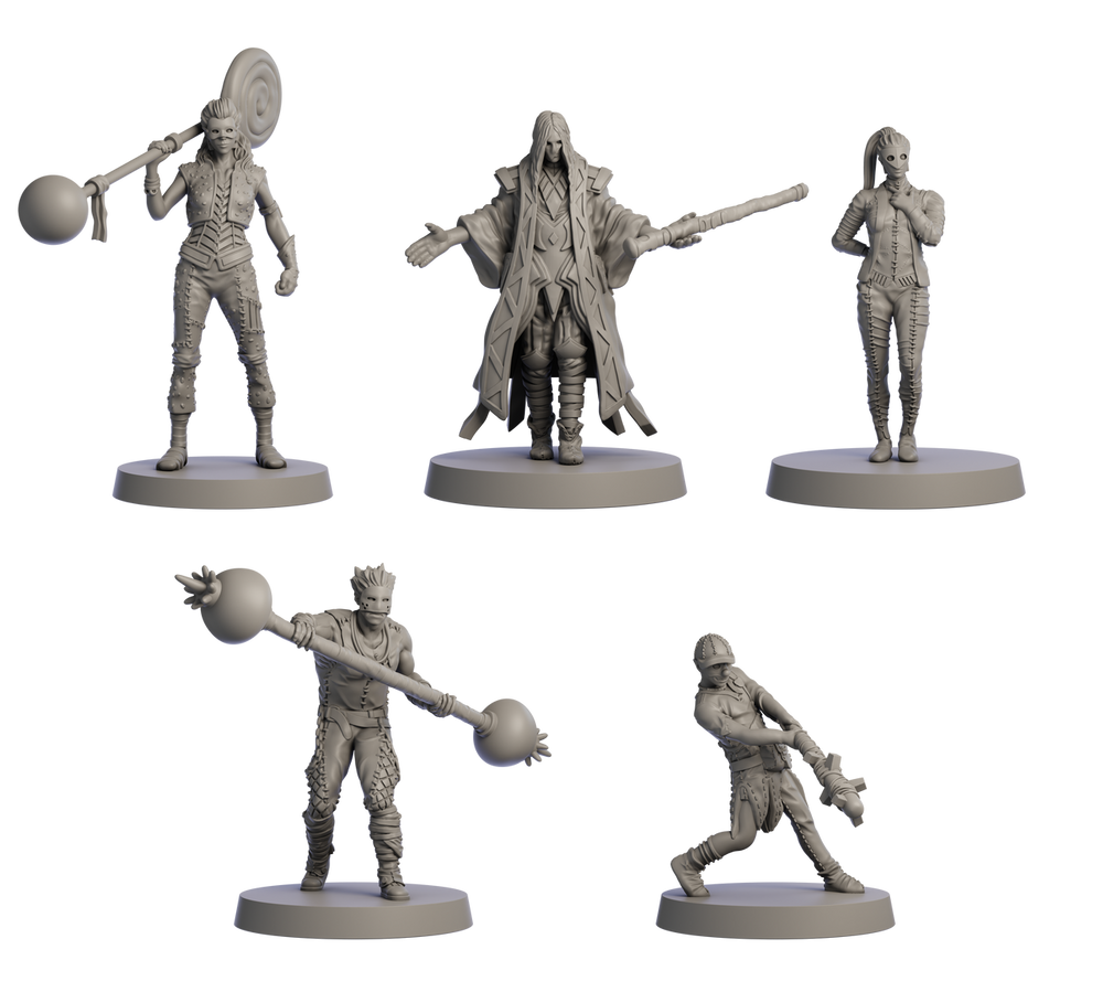 Heckna! - Miniatures - Revelers (ONLINE ORDER ONLY)