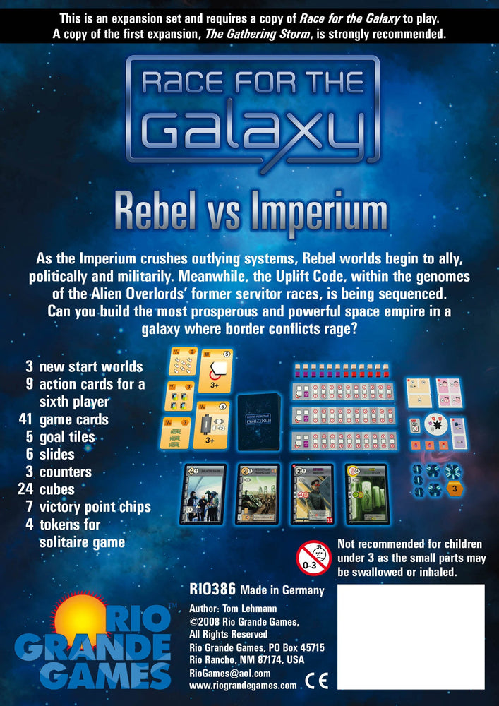 Race for the Galaxy: Rebel vs Imperium