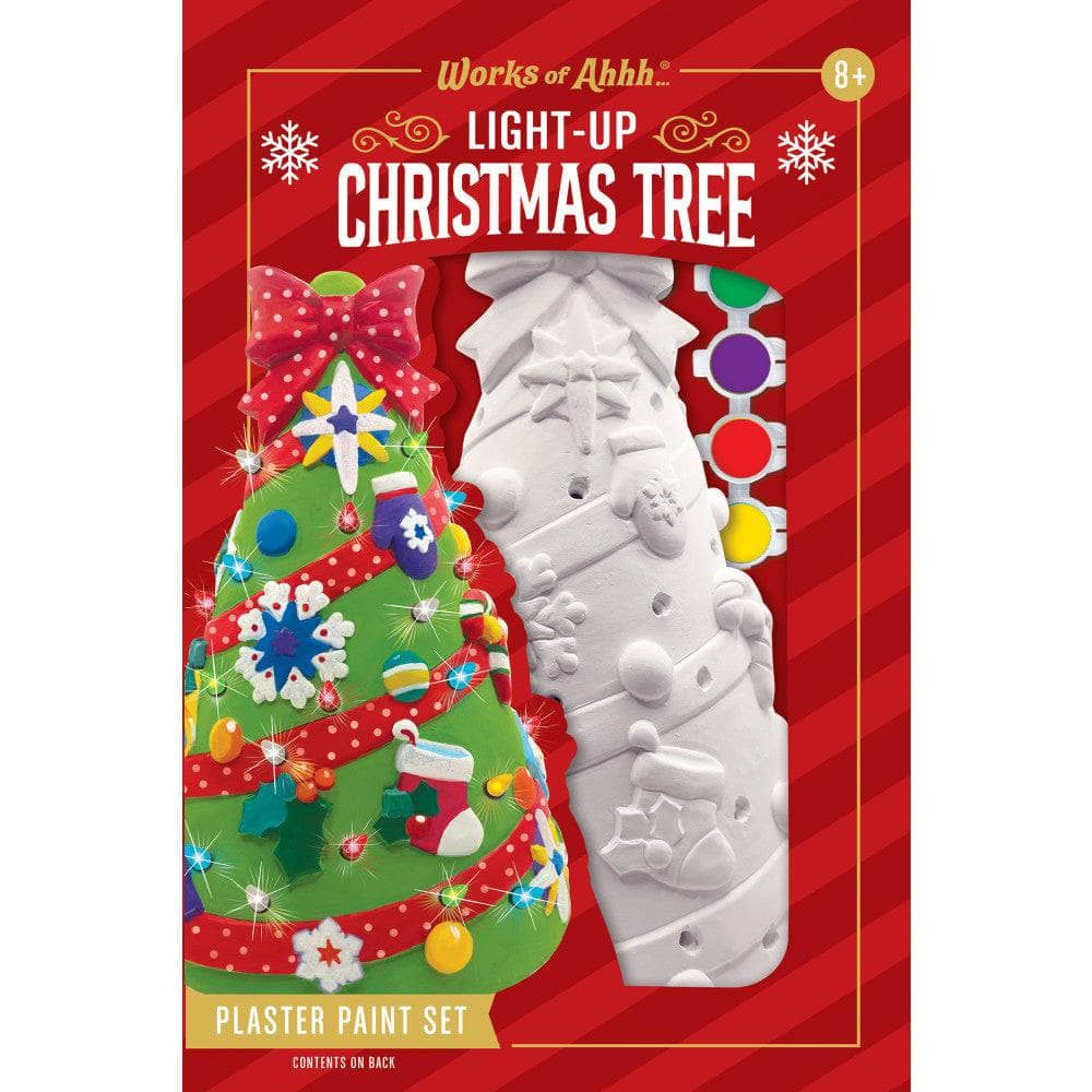 Light-Up Christmas Tree - 10" Plaster Paint Kit (ONLINE ORDER ONLY)