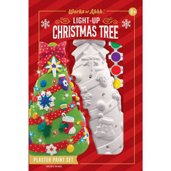 Light-Up Christmas Tree - 10" Plaster Paint Kit (ONLINE ORDER ONLY)