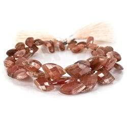 Rhodochrosite Beads Fan Briolette (ONLINE ORDER ONLY)