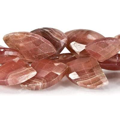 Rhodochrosite Beads Fan Briolette (ONLINE ORDER ONLY)