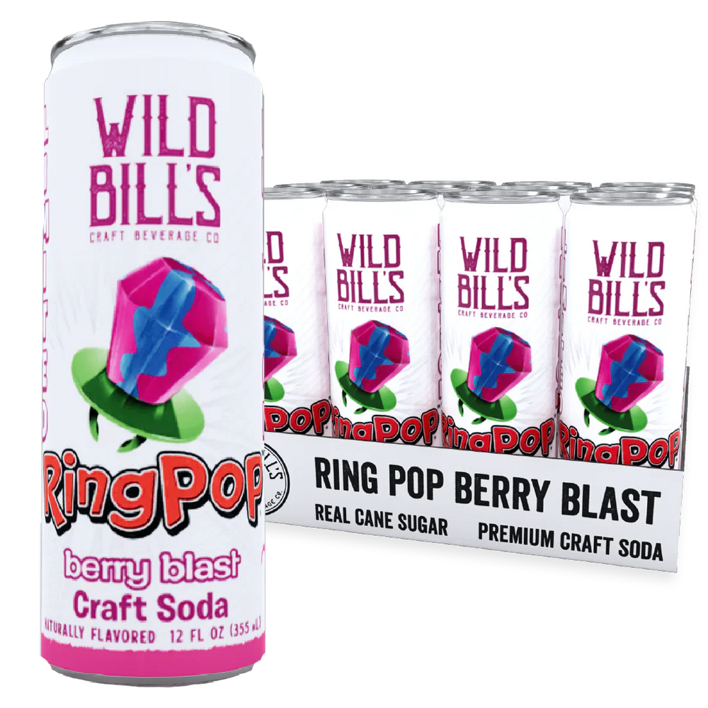 Wild Bill’s Ring Pop Berry Blast Craft Soda (355ml) (ONLINE ORDER ONLY)