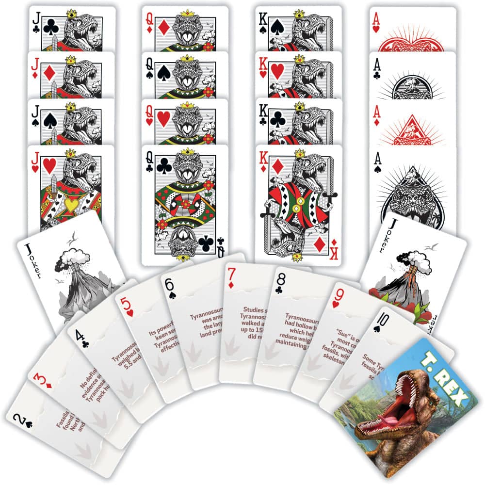 T-Rex Playing Cards - 54 Card Deck (ONLINE ORDER ONLY)