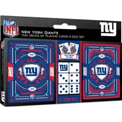 New York Giants - 2-Pack Playing Cards & Dice Set (ONLINE ORDER ONLY)