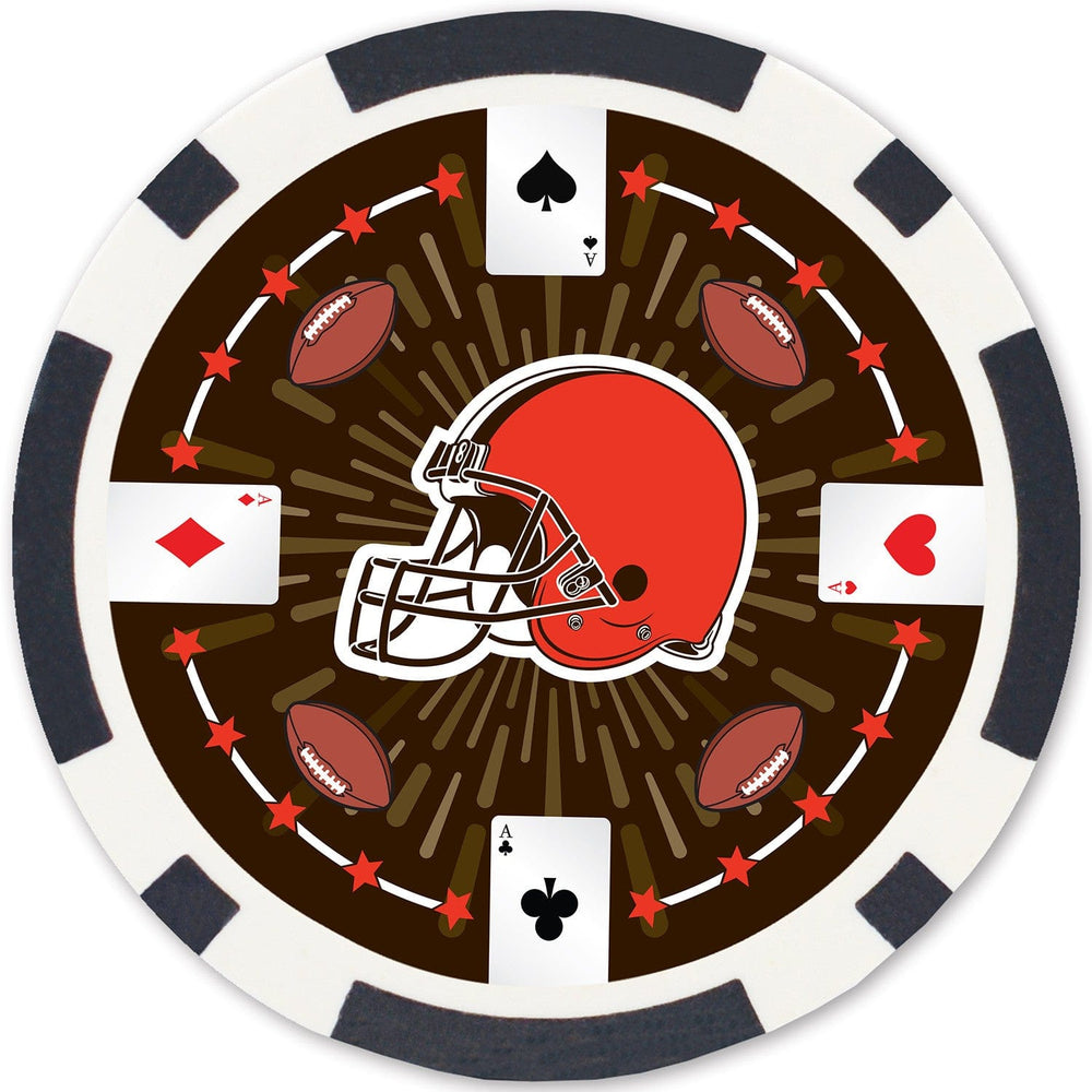 Cleveland Browns 100 Piece Poker Chips (ONLINE ORDER ONLY)