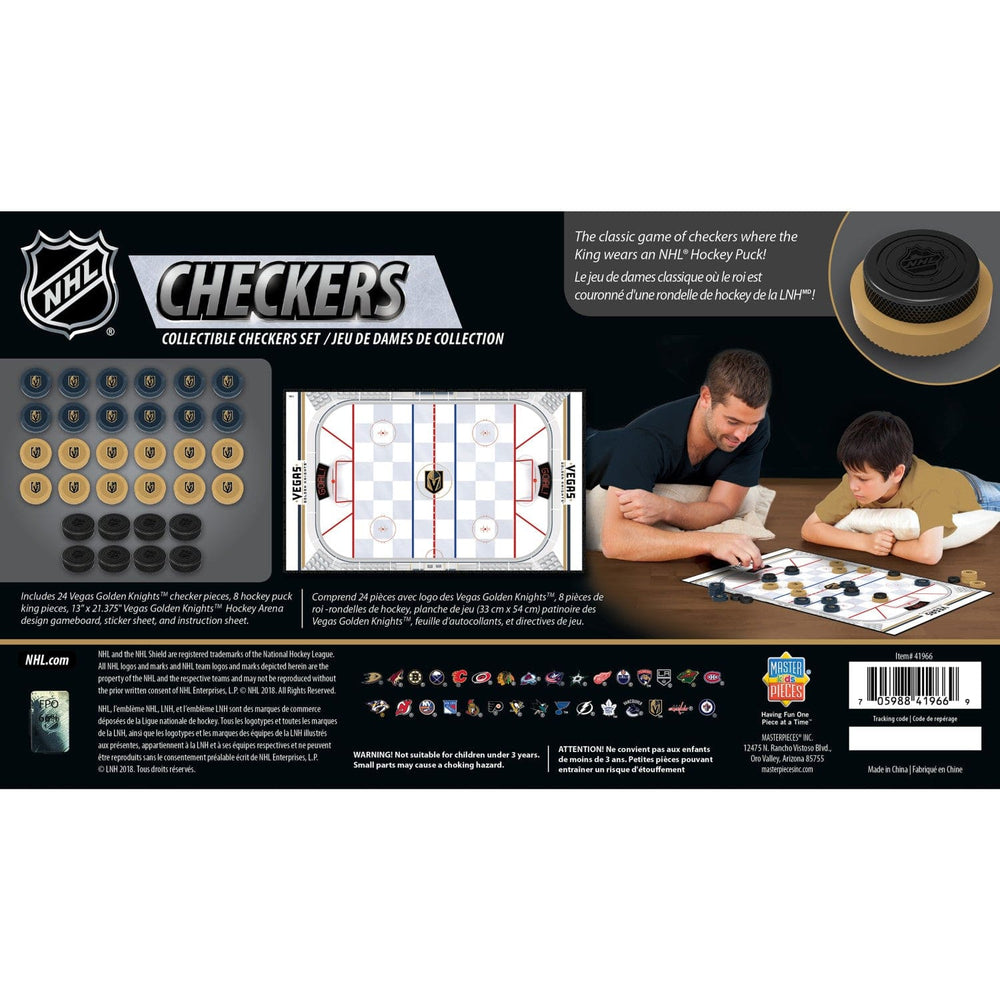 Las Vegas Golden Knights Checkers Board Game (ONLINE ORDER ONLY)