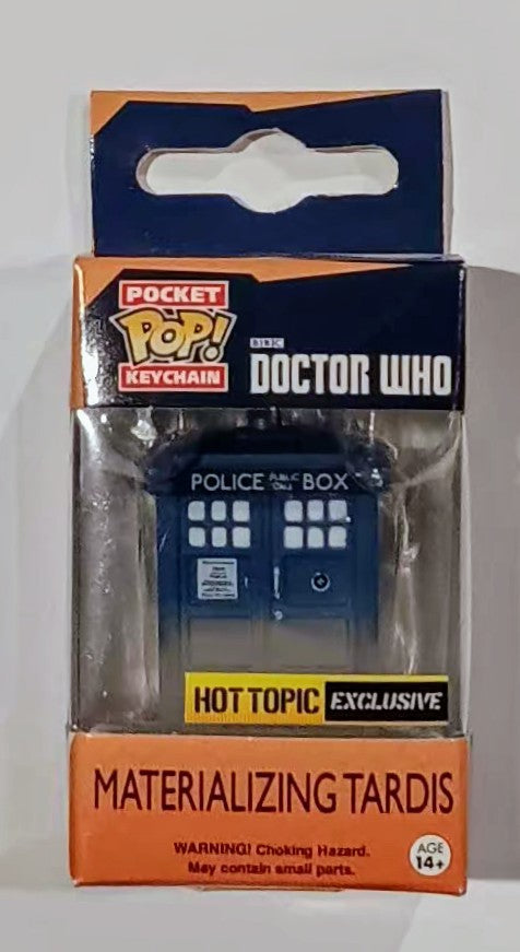 TV Pocket Pop Keychain - Materializing Tardis (Doctor Who) (ONLINE ORDER ONLY)