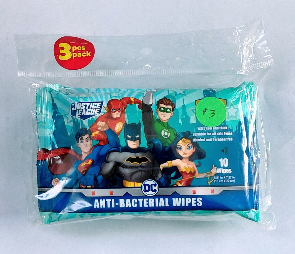 DC Justice League Anti-Bacterial Wipes (ONLINE ORDER ONLY)