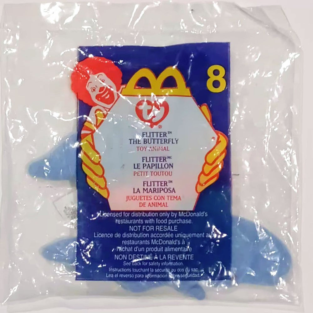 McDonald's Beanie Baby toy - Flutter The Butterfly (Bagged) (ONLINE ORDER ONLY)
