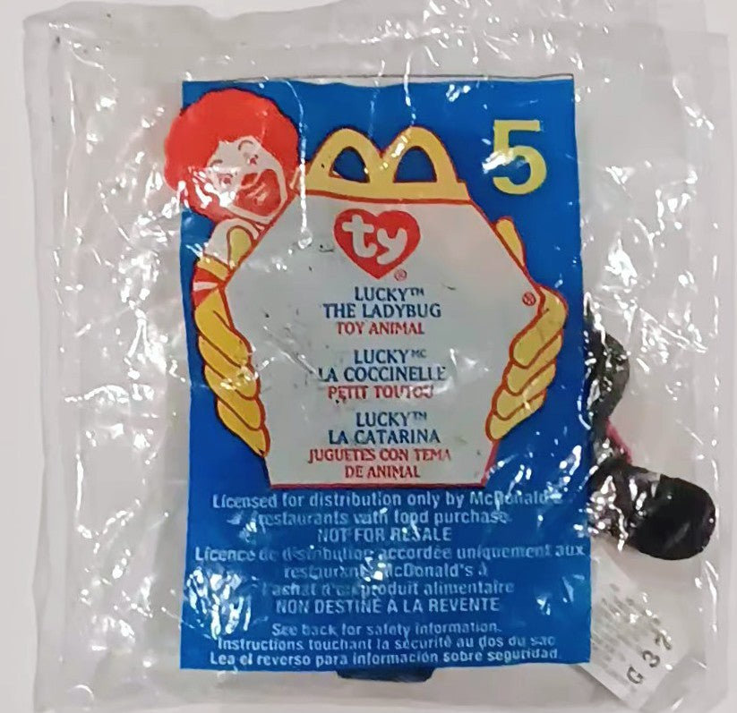 McDonald's Beanie Baby toy - Lucky The Ladybug (Bagged) (ONLINE ORDER ONLY)