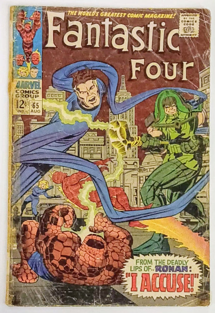 Fantastic Four #065, Marvel Comics (August 1967, Poor) (ONLINE ORDER ONLY)