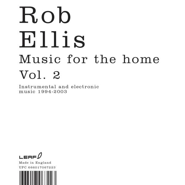 Rob Ellis - Music For The Home Vol II [CD] (ONLINE ORDER ONLY)