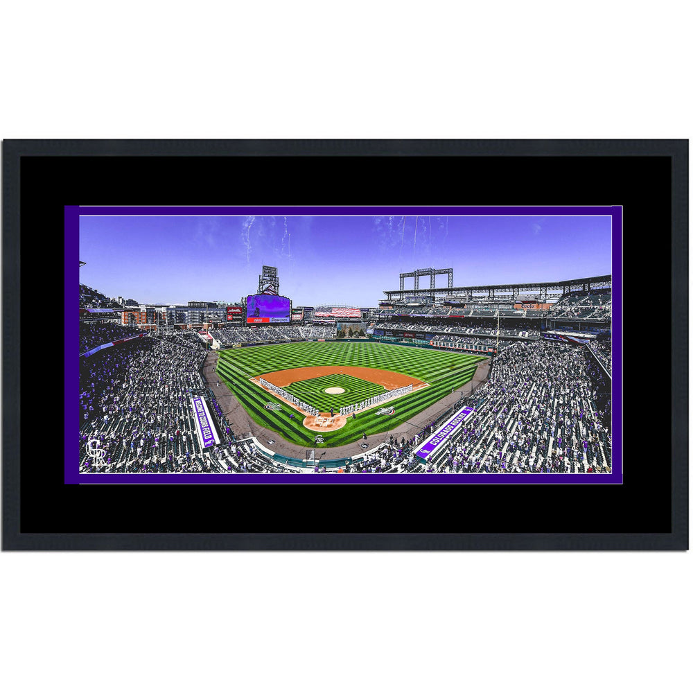 Framed Coors Field Colorado Rockies MLB 16x24 Baseball Photo Professionally Matted (ONLINE ORDER ONLY)