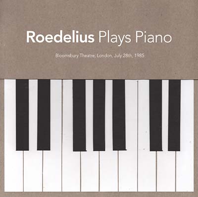 Roedelius - Plays Piano (Live In London 1985) [CD] (ONLINE ORDER ONLY)