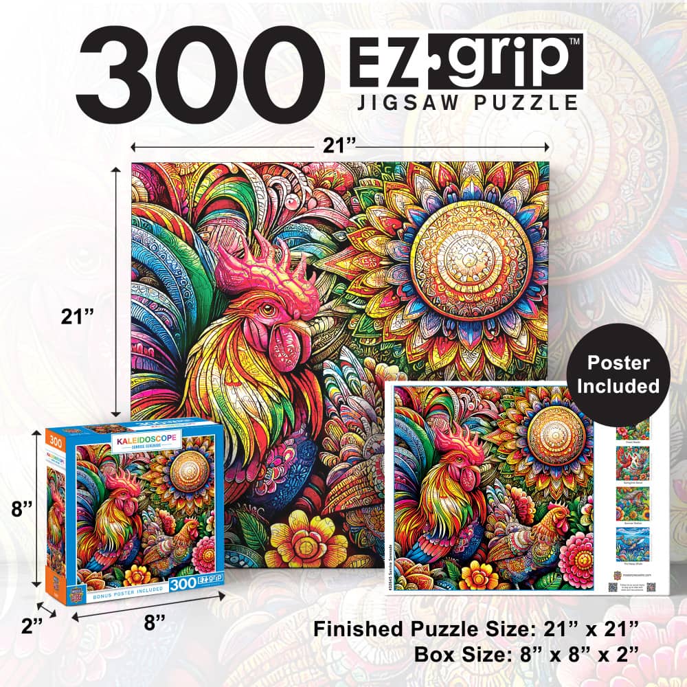 Kaleidoscope - Sunrise Serenade 300 Piece EZ Grip Jigsaw Puzzle