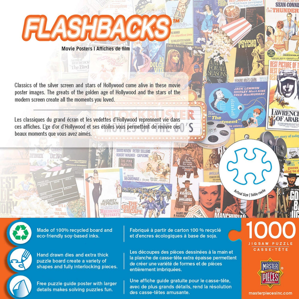Flashbacks - Movie Posters 1000 Piece Jigsaw Puzzle (ONLINE ORDER ONLY)