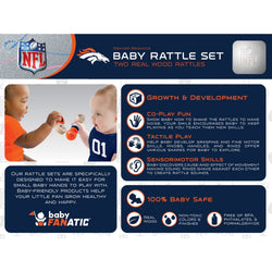 Denver Broncos - Baby Rattles 2-Pack (ONLINE ORDER ONLY)