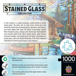 Stained Glass - Cabin Spectrum 1000 Piece Jigsaw Puzzle (ONLINE ORDER ONLY)