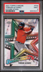 2021 TOPPS CHROME FUTURE STARS YORDAN ALVAREZ #FS8 - PSA 9 (Online Order Only)