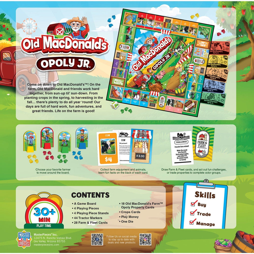 Old MacDonald's Opoly Junior (ONLINE ORDER ONLY)