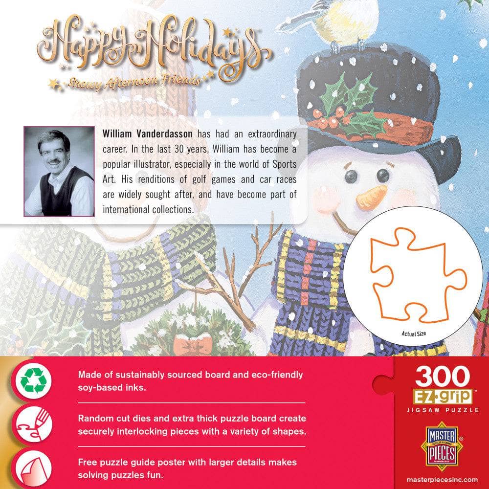 Happy Holidays - Snowy Afternoon Friends 300 Piece EZ Grip Jigsaw Puzzle (ONLINE ORDER ONLY)