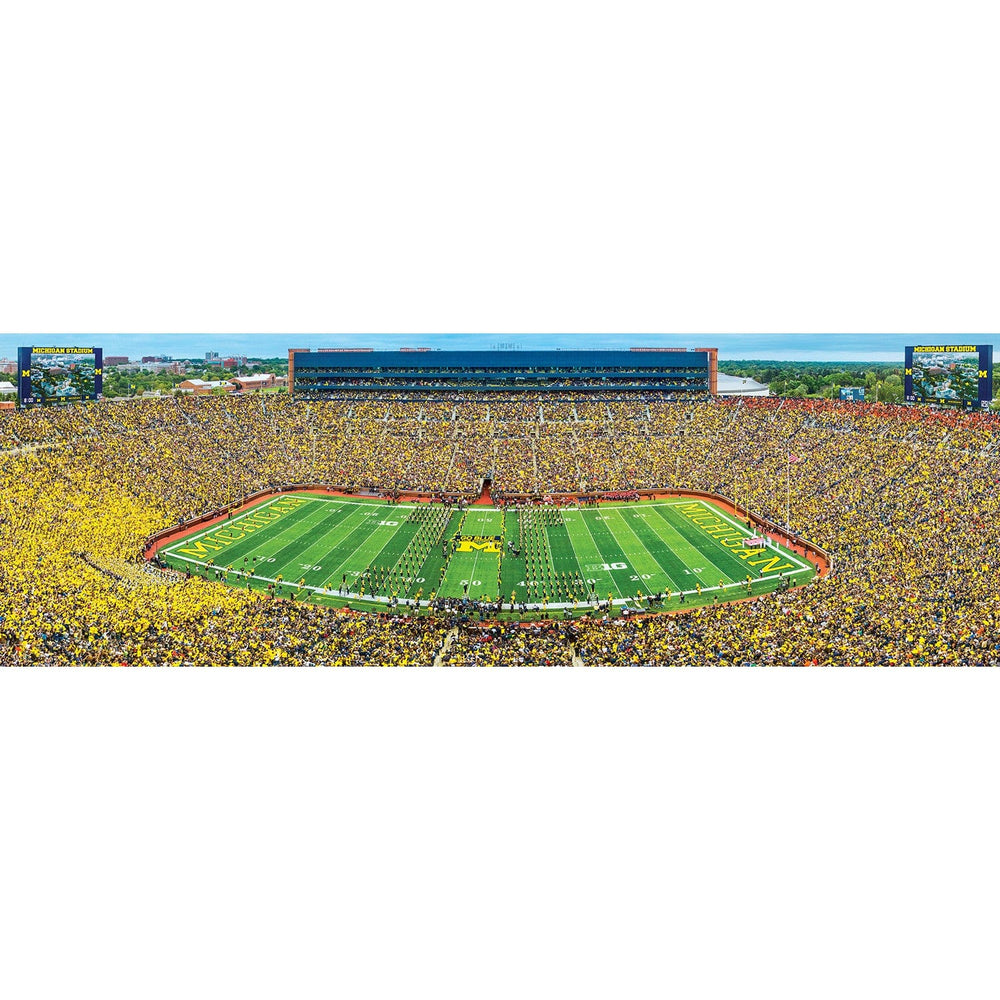 Michigan Wolverines - 1000 Piece Panoramic Jigsaw Puzzle - Center View (ONLINE ORDER ONLY)