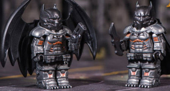 Custom Dark Knight Armored Hero Minifig (Online Only)