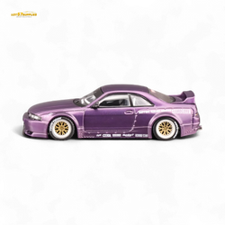 Inno64 NISSAN SKYLINE GT-R (R33) "PANDEM ROCKET BUNNY" Purple 1:64 (ONLINE ORDER ONLY)