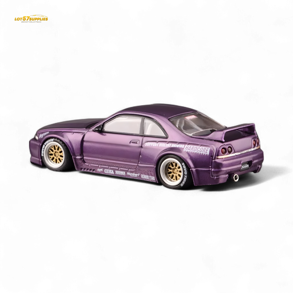 Inno64 NISSAN SKYLINE GT-R (R33) "PANDEM ROCKET BUNNY" Purple 1:64 (ONLINE ORDER ONLY)