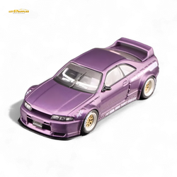 Inno64 NISSAN SKYLINE GT-R (R33) "PANDEM ROCKET BUNNY" Purple 1:64 (ONLINE ORDER ONLY)